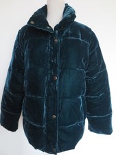 Winter Steppjacke Samtjacke BANANA REPUBLIC Jacke THERMORE M grün Samt petrol /E