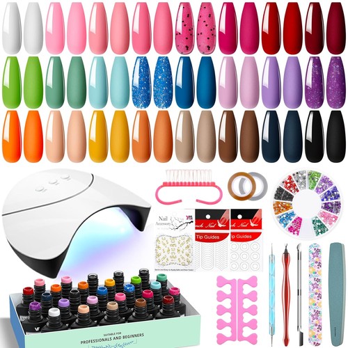 Nagellack set farben - uv, mit