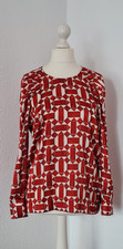 Elegante Bluse von Rich & Royal, Rot-Natur, graphisches Muster, Gr. 38 ♥ NEU