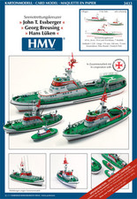 Kartonmodell Seenotrettungskreuzer John T. Essberger, Georg Breusing und Hans...