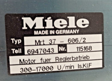 Miele Motor Typ. Mrt 37-606/