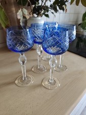 ​5x Vintage Kristallgläser