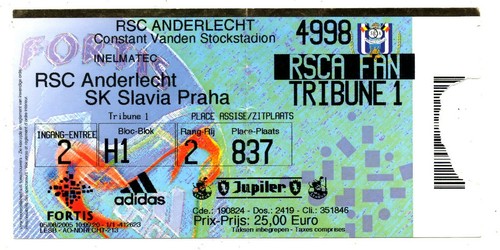 Ticket rsc anderlecht - anderlecht,