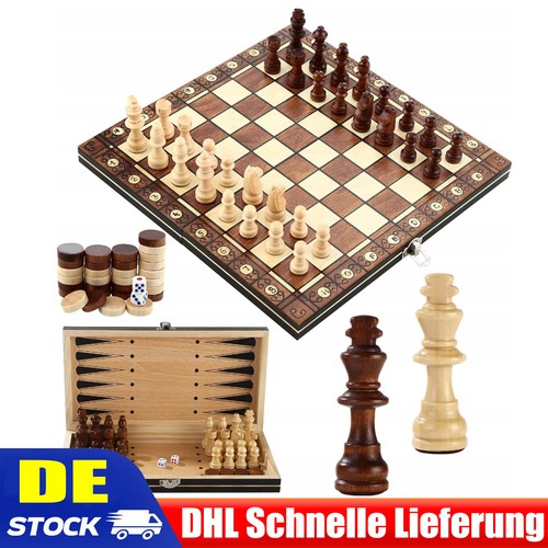 Schachspiel aus holz - schachspiel,
