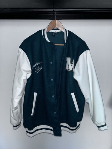 College jacke grün - college, grün/weiss