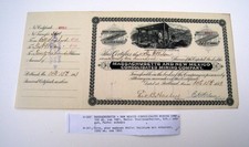 Hist. Wertpapier: Massachusetts + New Mexico Consolidated Mining Comp.  von 1883