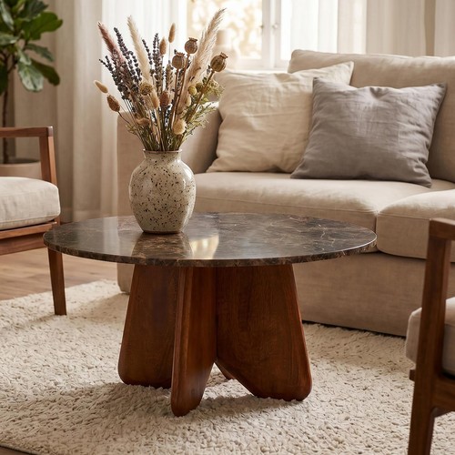 Couchtisch beistelltisch rund - couchtisch,