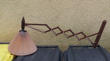 50 - 100 cm: dänische Teakholz Scherenlampe Leseleuchte danish design 50er/60er 