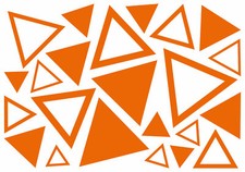 DREIECKE AUFKLEBER Deko Sticker Dreieck Möbel Wandtattoo Fenster Spiegel Auto