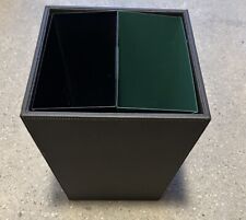 Quadratischer Abfalleimer mit 2 Innenbehälter aus Metall (2x 6 L)