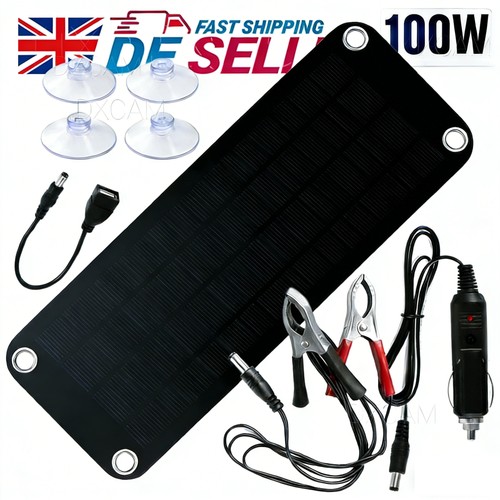 12v 100w solarpanel - 12v, ladegerät