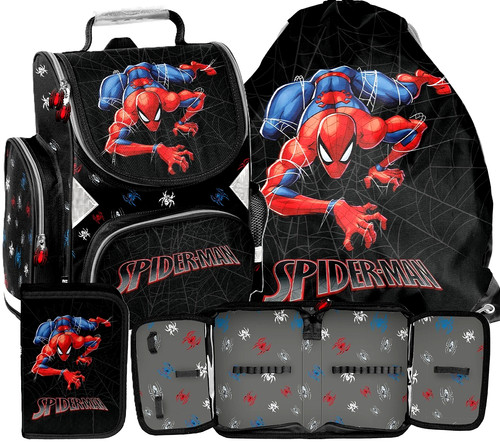 Spiderman schulranzen set - set, 3in1