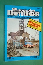 Historischer Kraftverkehr 1985-01 01-1985