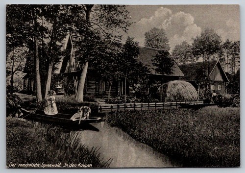 Postkarte spreewald kahnfahrt - spreewald,