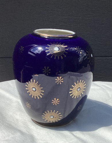 Bavaria echt kobalt vase - bavaria,