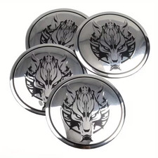 4er-Set Wolf Auto-Logo