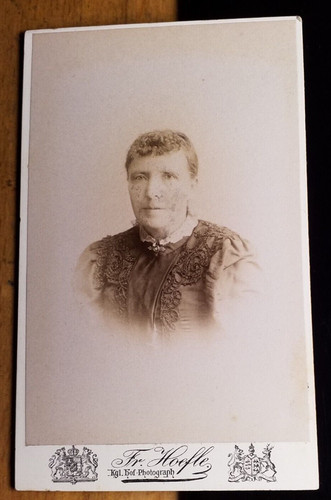 Frau portrait cdv fritz - cdv,