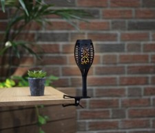 Wie Neu Gartenleuchte Solar 2 Set Leuchte zum Deko Balkon Mit Flammeneffekt |DE|