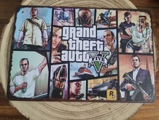 🍀 Blechschild Metallschild Tin Sign Gaming GTA 5
