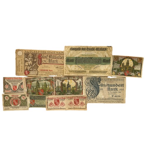 Geldscheine notgeld stadt - 11,
