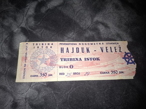 Vintage football ticket - vintage, fk