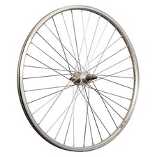 Laufrad 26 Zoll Hinterrrad Fahrrad Hohlkammer Felge Schraubkranz hinten silber