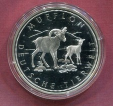BRD Medaille 999/1000 Silber PP 2012 MUFFLON BTN-Zertifikat Deutsche Tierwelt 20