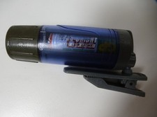 Alte Retro Kult Taschenlampe LED Clip Light mit 3 AAA Akkus