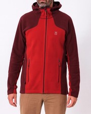 Haglöfs Jacke robuste Fleecejacke Sweat Herren Gr.XL mit Polartec Rot 154603