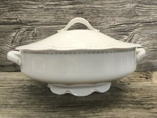 Rosenthal Selb Bavaria BOTTICELLI weiß grün Golddekor Suppenterrine 38 x 22 cm