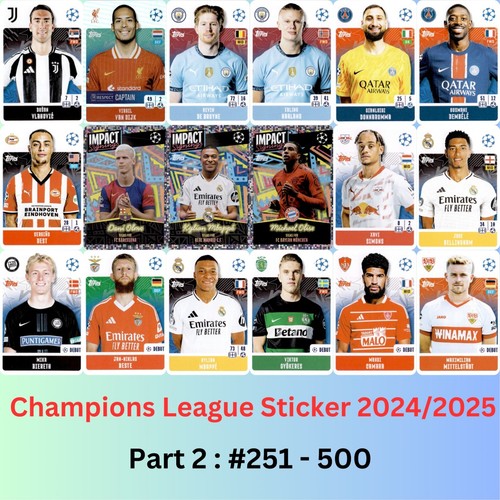 Topps champions league - league, sticker