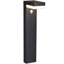 Solar LED-Gehwegleuchte schwarz mit Bewegungsmelder 3,3W warmweiß