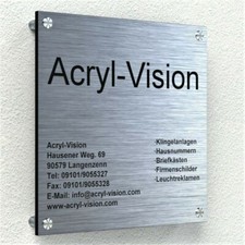 Werbeschild Firmenschild Logo Praxisschild Firmenname Alu individuell