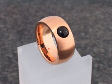 Edelstahl Ring Bandring 18kt