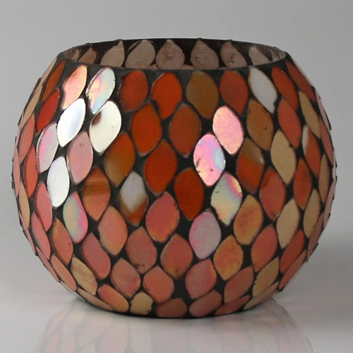 Windlicht mit mosaikmuster - windlicht,