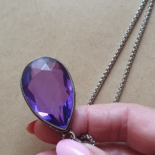 Amethyst edelstein anhänger - edelstein,