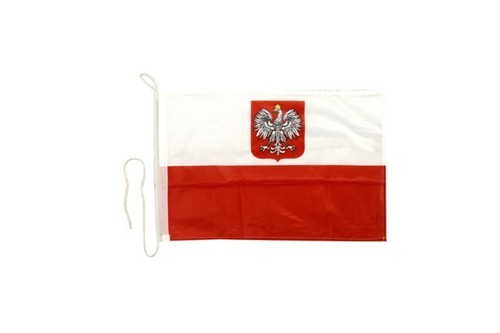 Polen mit adler bootsfahne - mit,