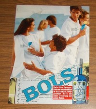 Seltene Werbung BOLS BLUE CURACAO - Echt und unnachahmlich #2 1987