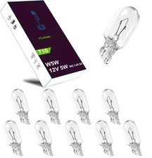 10X W5W 5W T10 12V W2.1X9,5 Glüh Lampe Birne Standlicht Glassockel