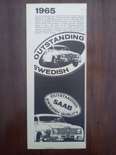 Saab V4, outstanding, Werbung advert pubblicità Reklame, 1965