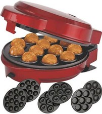 3in1 Donut-Muffin-Popcake-Gerät Wechsel-Platten Donut-Maker Muffin-Maschine rot
