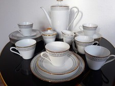 50er   Winterling Goldrand Kaffee  Geschirr Set Porzellan 20 teilig  60er