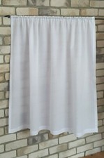 Gardine 90 cm x 120 cm weiß Landhaus Vintage Shabby Scheibengardine Bistro