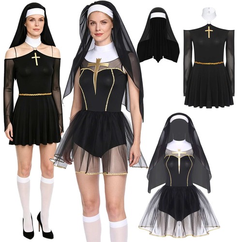 Nonne damen tüll kleider - nonne,