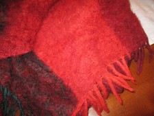 Große Wolldecke 100 % Mohair