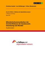 Christian Sander (u. a.) | Mitarbeiterkommunikation der Streitkräftebasis der...