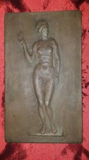 Bronzerelief  Frauenakt Die