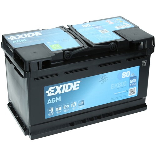 Autobatterie exide ek800 - autobatterie, 80ah