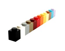 100x LEGO 3005 1x1 Grau /