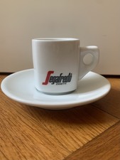 Segafredo Logo Espressotasse mit Untertasse Espresso weiß 4 Stück NEU